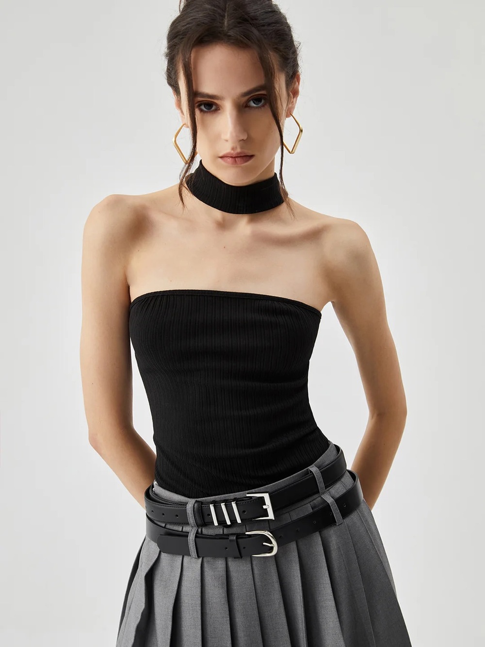 180 Slinky Solid Halter Top